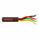 Genesis 22 AWG/4 Conductors Solid Unshielded Jacketed CMR Security Cable - Speed Bag®, 500ft, Brown - 21035807 Genesis 22 AWG/4 Conductors Solid Unshielded Jacketed CMR Security Cable - Speed Bag®, 500ft, Brown - 21035807
